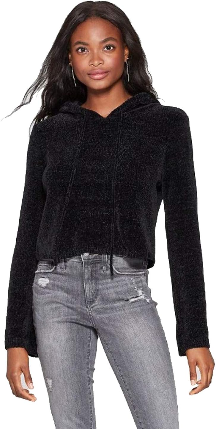 black chenille sweater