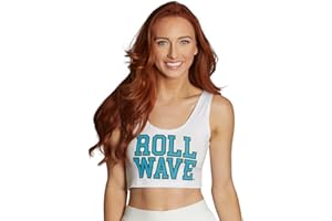 Lojobands Women's College Gameday Outfit Tank Top Tailgate Crop Top One Size Fits Most