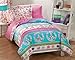 Dream Factory Peace And Love Peace Signs Girls Comforter Set, Multi-Colored, Twin