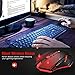 PICTEK Wireless Gaming Mouse [Silent Click] [2 Programmable Side Buttons] 2.4G Cordless Computer PC Gaming Mouse Laptop USB Gamer Mice, Advanced 2400 DPI Optical Sensor, 7-Button, Ergonomic Grips, Redthumb 3