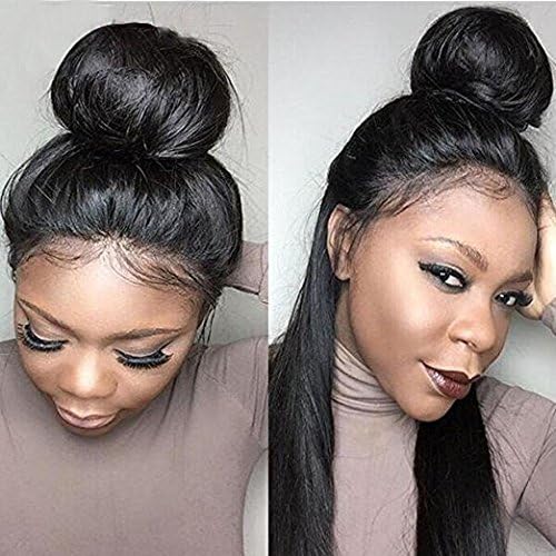 Isshin 8A Glueless Straight 360 Lace Wig with Natural Hairline Brazilian Virgin 360 Lace Frontal Human Hair Wigs for Women Extra Heavy Density 18inches