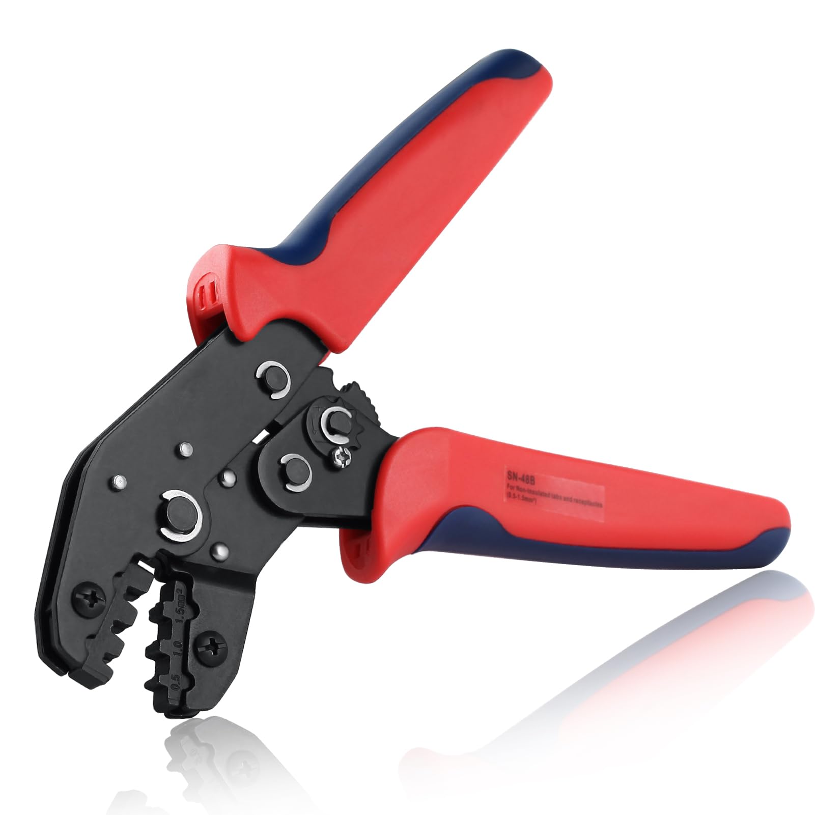 SPEEDWOX Wire Crimpers Pliers Ratchet Wire Crimper AWG 26-16 0.5-1.5Mm ² for Open Barrel Terminals Crimping Tools Ratchet Terminal Crimper Electrical Crimping Tool for Automobiles