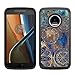LEEGU Case for Moto G5 Plus, Shock Absorption Dual Layer Heavy Duty Protective Silicone Plastic Cover Phone Case for Motorola G Plus 5th Generation - Gear Wheel