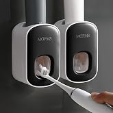 MOPMS Automatic Toothpaste Dispenser Wall Mounted for Kids and Adult 2Pcs | Automatic Toothpaste Squeezer Holder for Bathrooms