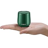 INSMY Small Bluetooth Speaker, Waterproof Mini Portable Wireless Speaker, Punchy Bass Rich Audio Stereo Pairing, Handheld Pocket Size for Hiking Biking Gift Laptop Tablet (Green)