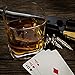 Dillinger Tactical Whiskey Bullets | Stainless Steel Ice Stones with Bonus Ebook - Never Dilute Your Whiskey - Set of 6 with Tongs, Velvet Pouch - for Scotch and Bourbon Drinkers