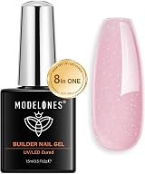 Modelones Builder Nail Gel Nude Glitter Pink 8-in-1 15ML