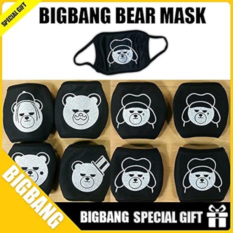 Amazon 韓国グッズ Bigbang T O P Top Bear Glitter Mask ビッグバンベアマスク Special Gift アイドル 芸能人グッズ 通販