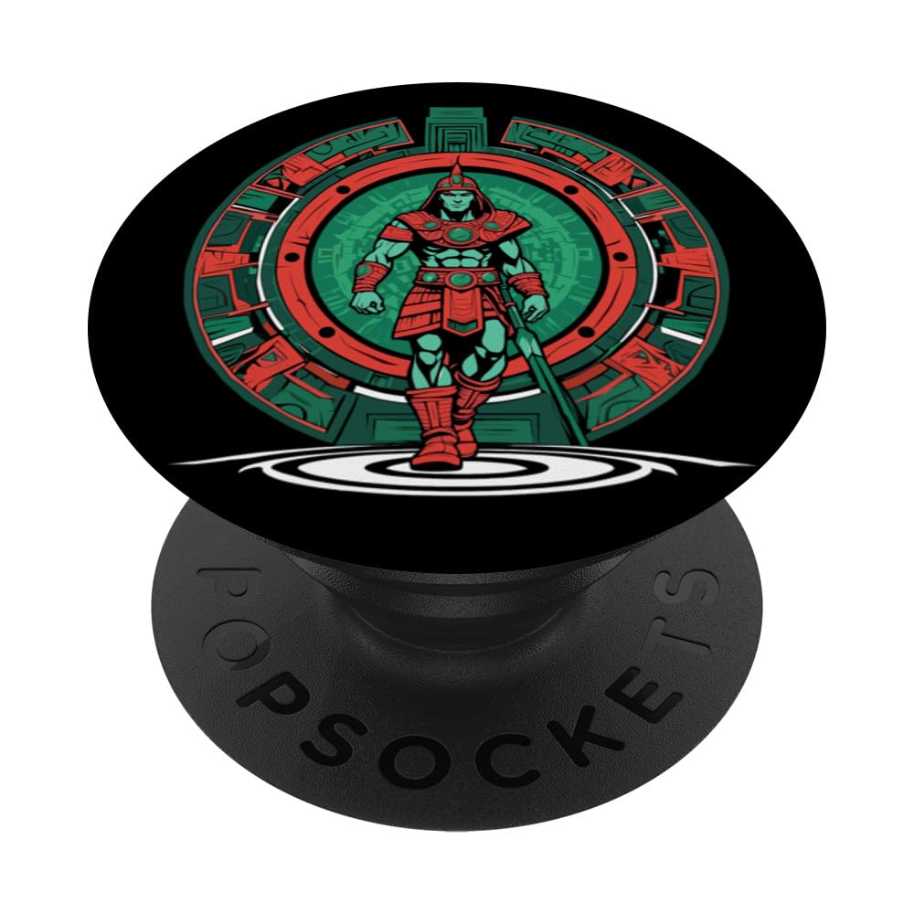 a Samurai-warrior stepping thru a star-gate to another realm PopSockets Swappable PopGrip