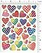 Jazzstick 400 Colorful Valentine Heart Decorative Sticker 10 Sheets (VST01A09)