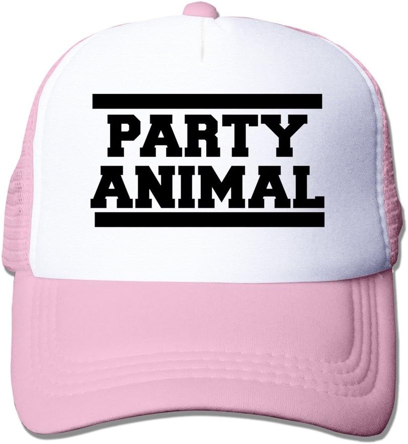 Handson Unisex Mesh Party Animal Baseball Caps Hat Pink