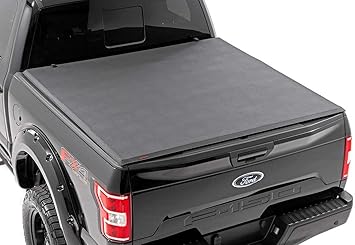 Amazon Com Rough Country Soft Tri Fold Fits 2015 2020 F150 5 5 Ft Bed Folding Truck Tonneau Cover Rc44515550 Rough Country Automotive