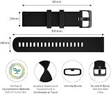 Wownadu 18mm Silicone Watch Strap for Garmin Vivoactive 4S Vivomove 3S Venu view 2