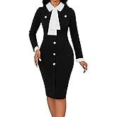 CuteCherry Women Sexy Dress Bodycon Work Dress Elegant Pencil Dress