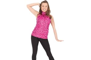 Alexandra Collection Womens Sequin Sparkle Tank Tunic Dress Just for Kix