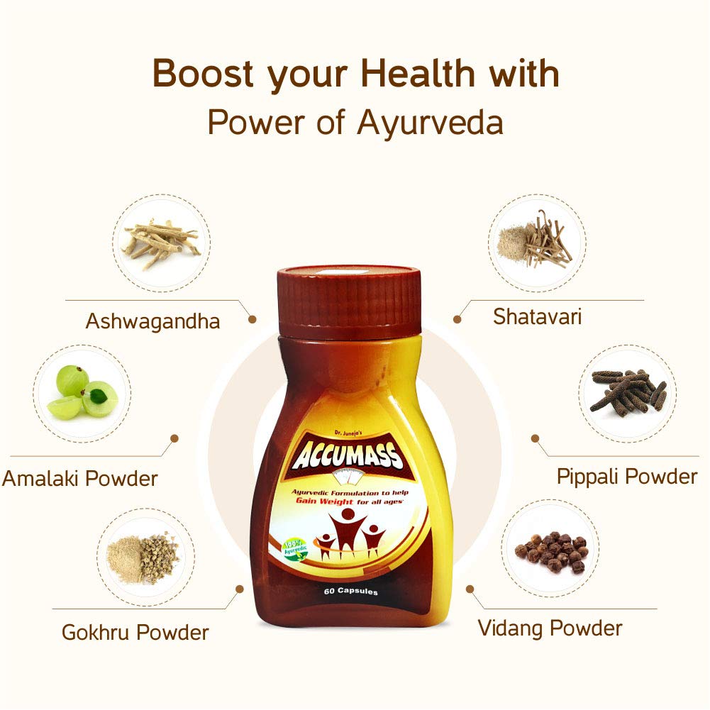 Accumass Weight Gain Capsules (60 Count) Buy Online in UAE. Hpc Products in the UAE See