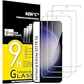 NEW'C 3 Pack Designed for Samsung Galaxy S23 FE 5G Screen Protector Tempered Glass, Bubble Free, Ultra Resista