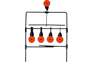 ARSUK Resetting Pellet Gun Target – Heavy-Duty BB Gun Targets for Backyard & Shooting Practice – Weatherproof Resetting Design for .177 & .22 Calibers – Suitable for Indoor & Outdoor Use