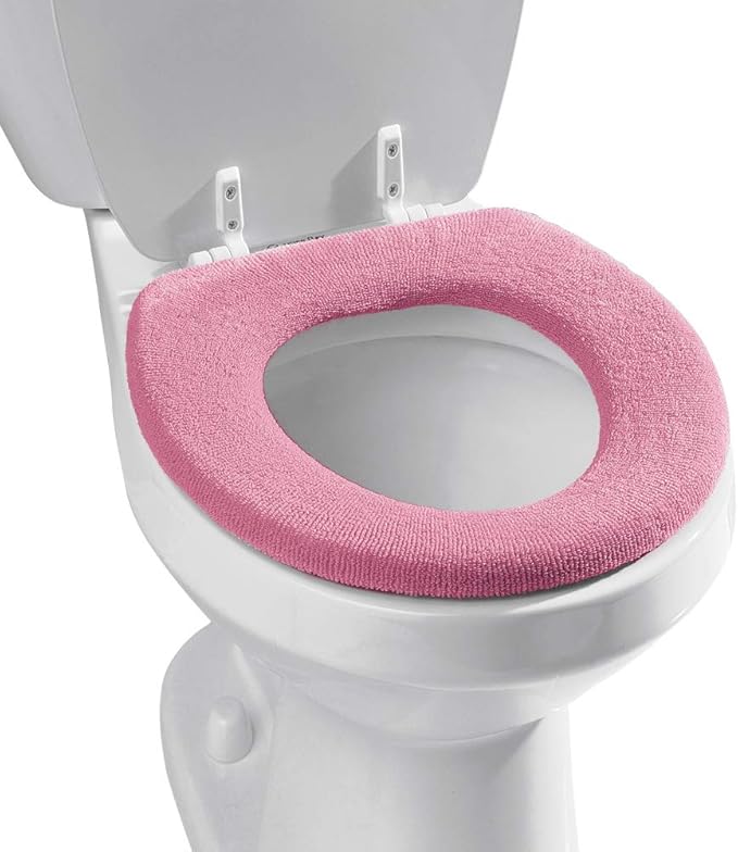Soft N Comfy Cloth Toilet Seat Cover Rose, Rose Home
