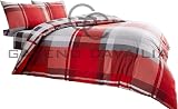 GC GAVENO CAVAILIA Geometric Duvet Cover Set King Red Reversible view 6