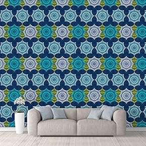 Wall Mural Beautiful Pattern Colorful Texture Removable Self-Adhesive Large Wallpaper - 66x96 inches