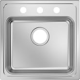 PROFLO PFSR1919553 Bealeton 19" ADA Compliant Drop In Single Basin Stainless Steel Kitchen Sink - Stainless Steel
