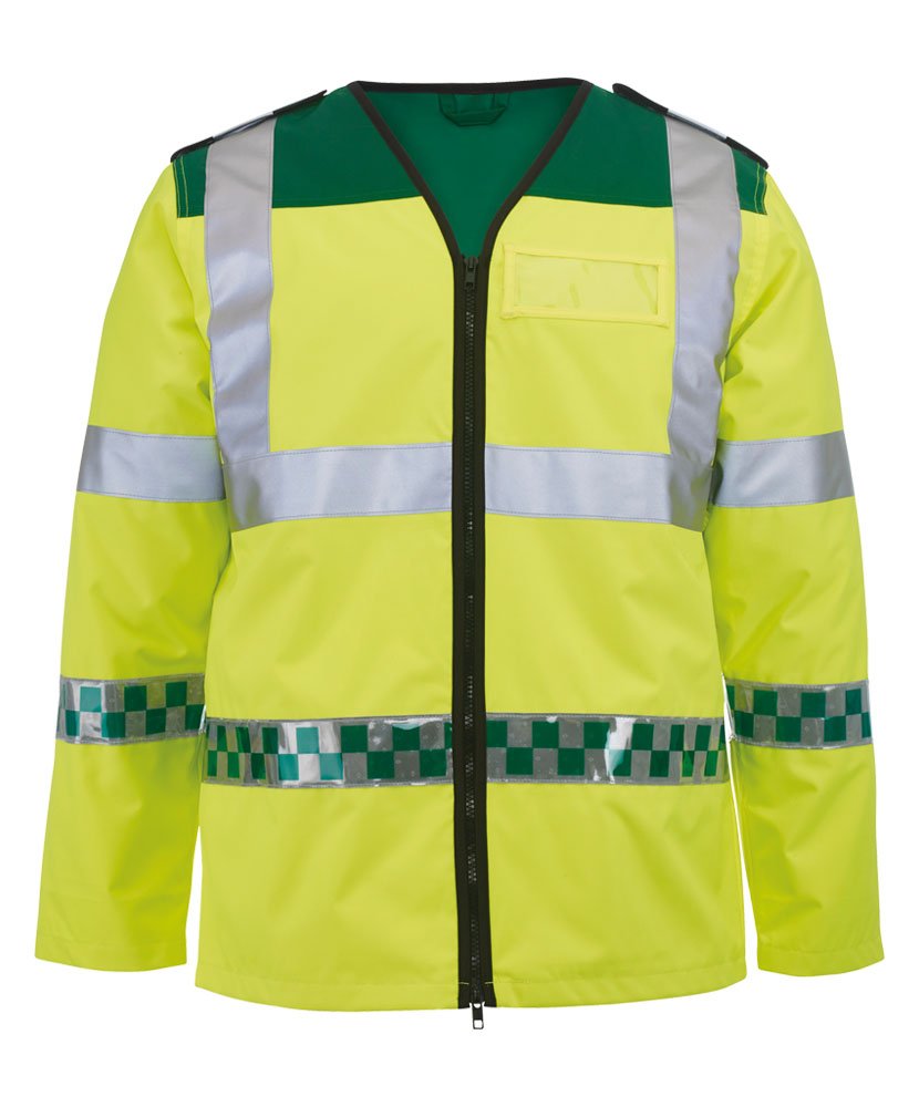 Alexandra AL-NU94HY-2XL Ambulance Long Sleeved Waistcoat, Plain, Size XX-Large, Hi-Vis Yellow