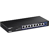 TRENDnet 9-Port Unmanaged 2.5G Switch with 10G SFP+ Port, TEG-S5091, 8 x 2.5GBASE-T Ports, 60Gbps Switching Capacity, Fanless