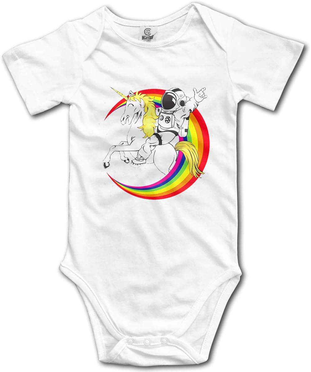 Toddler Climbing Bodysuit Astronaut Driving Unicorn Death Metal Infant Climbing Short-Sleeve Onesie Jumpsuit Romper