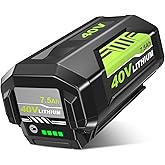 40v 7500mAh OP4026A Replacement for Ryobi 40V Battery 7.5Ah Compatible with Ryobi 40 Volt Battery Lithium OP4015 OP4040 OP40201 OP4050A OP4015 OP40261 OP4030 OP40401 Power Tools (7.5Ah, 1Pack)