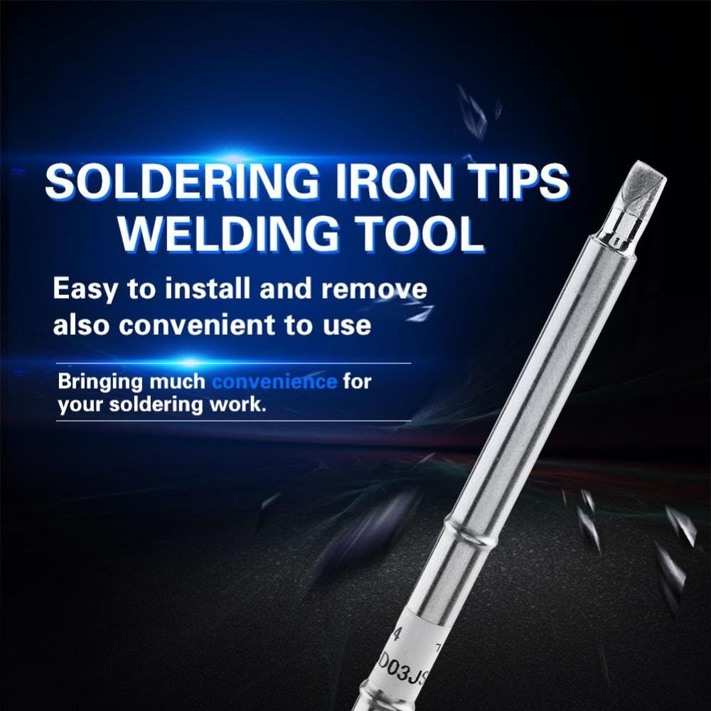 Soldering Iron Tips Welding Tool T12 Series Welding Replacements for FX-951 Rework Stationsuitable for Lower Temperature Soldering 200℃~480℃(T12-D4) - Image 3