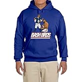 Tenacious Tops Blue New York Jaxson Dart and Cam Skattebo Logo Hooded Sweatshirt