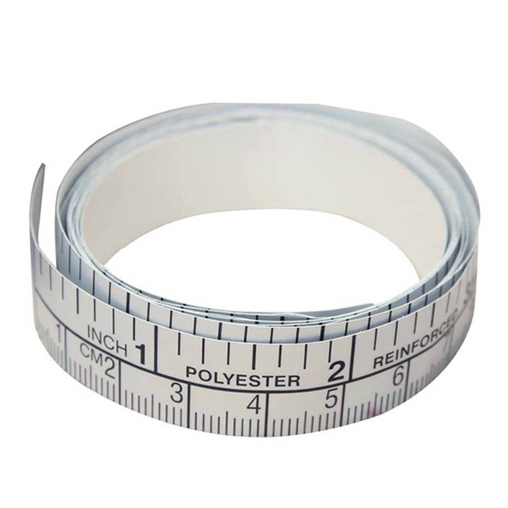 Self Adhesive Tape Measure PVC Silver Adhesive Backed Tape Measure Adhesive Ruler Sewing Tailor