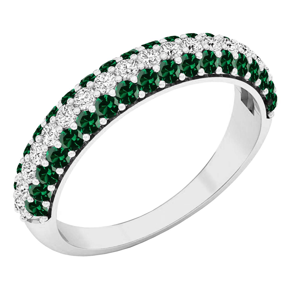Dazzlingrock Collection 18K Round Lab Created