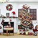 Valery Madelyn 21 inch Large Christmas Stocking Personalized, Luxury Burgundy Gold Velvet Christmas Stockings with Baroque Sequins and Faux Fur, Themed with Tree Skirt (Not Included)