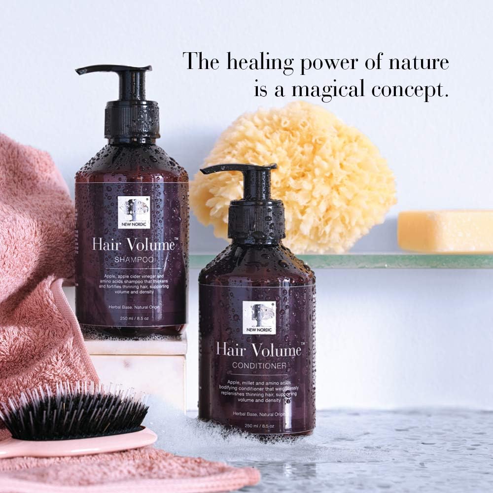 New Nordic Hair Volume Conditioner 250ml, Herbal Based Hair Repair and Thickening Conditioner for Dry Damaged Hair - Image 3