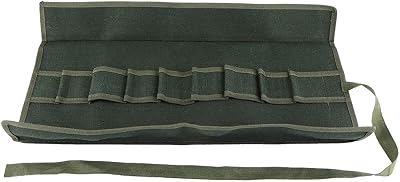 Yosoo Green Canvas Tool Roll Bag Organizer 60x42cm Portable Carrying Case for
