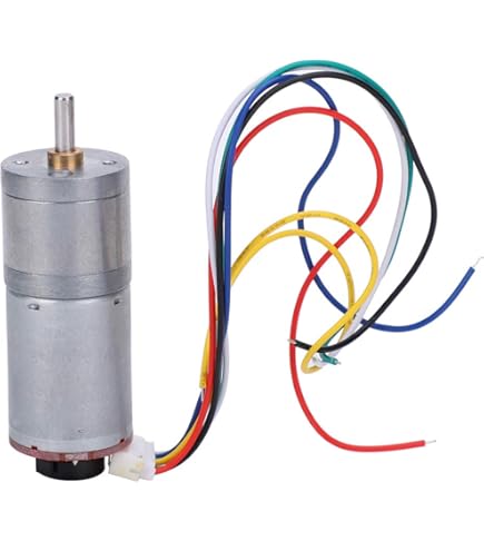 Encoder Metal Gear Motor DC 12V 24V 10~600RPM Dual Channel Encoder For DIY Robot - View #5