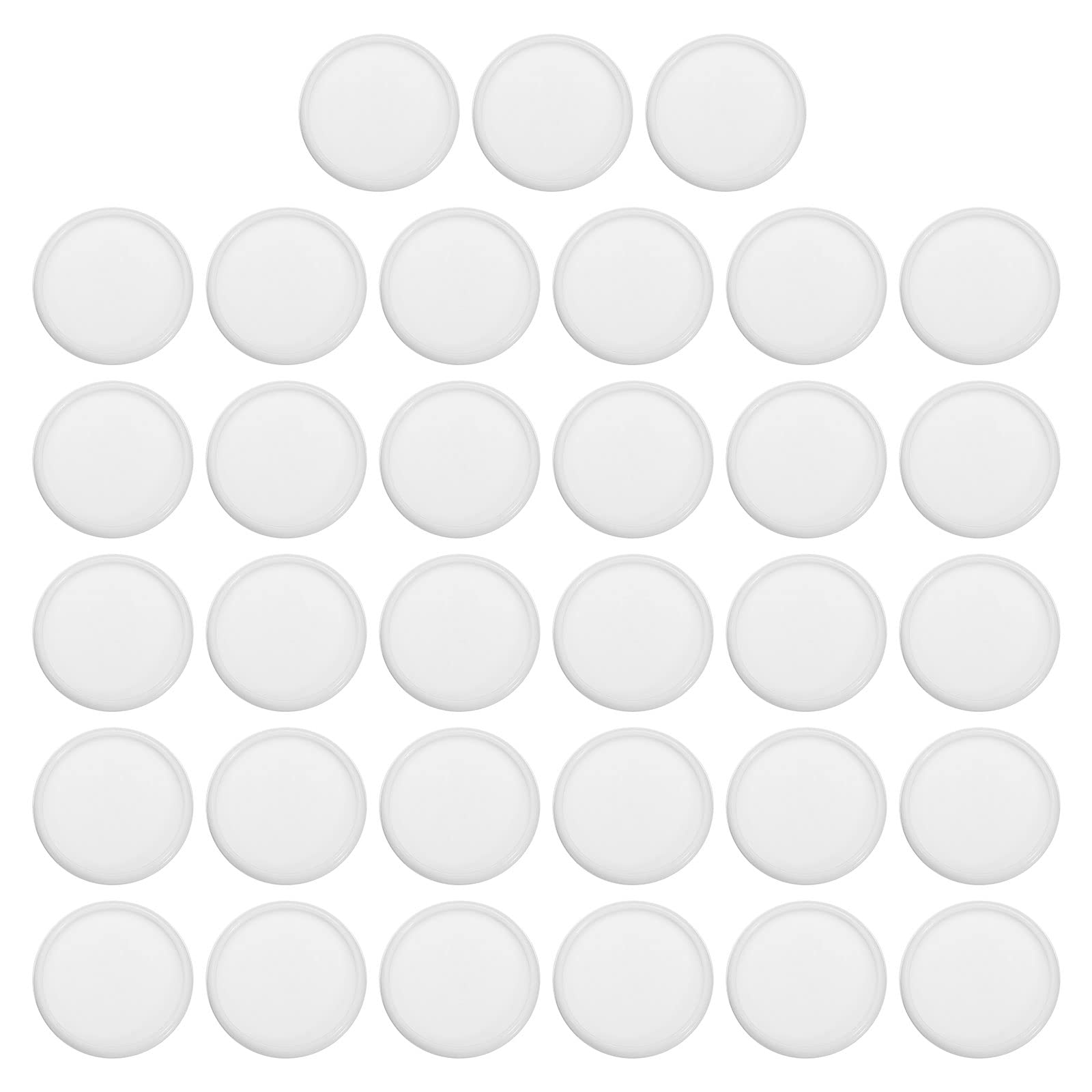 PATIKIL 35mm Plastic Book Binding Discs, 33 Pack Discbound Expansion Discs Round Binder Rings for DIY Notebook Planner, White