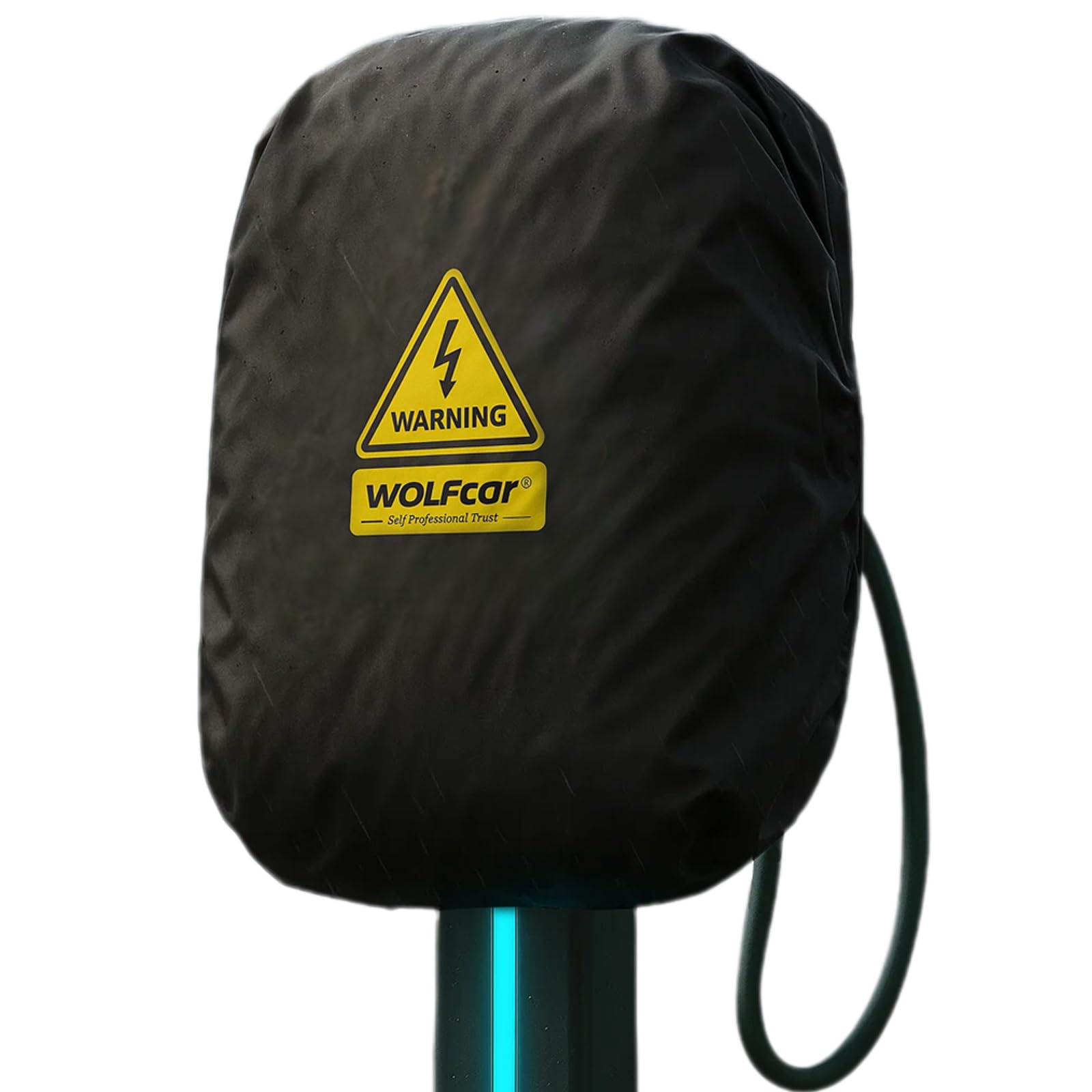 Photo 1 of WOLFCAR EV Charger Cover for Tesla Wall Connector/Level 2 Charger Enclosure, 4-Layer Waterproof & Windproof Protector with Buckle Straps, UV-Resistant All Weather Covers for Outdoor Charging Stations