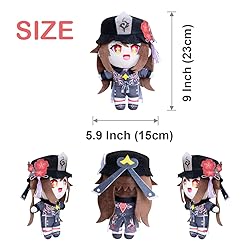 Genshin Impact Plush Toys, 9" Anime Hutao Stuffed