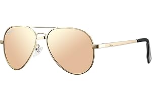 Pro Acme Kids Aviator Sunglasses for Boys Girls, Polarized Small Face for Youth Juniors Age 3-18, with Two Sizes 50MM 52MM