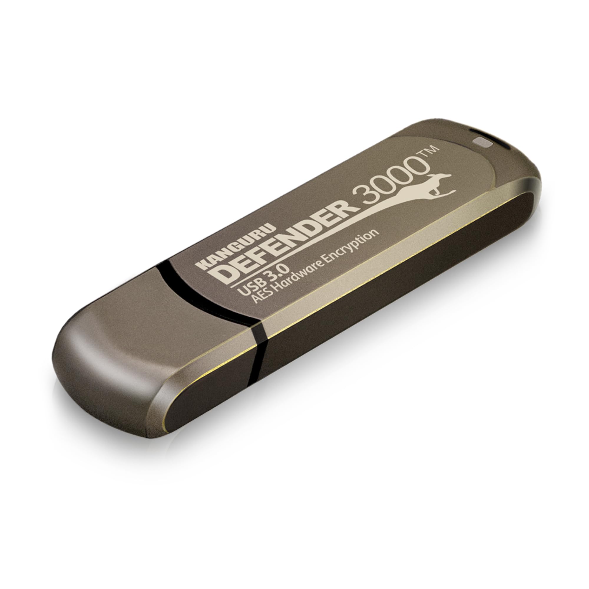 Kanguru Defender 3000 – 16 GB Hardware Encrypted Flash Drive - FIPS 140-2 Level 3 Certified - SuperSpeed USB 3.0 – Water Resistant