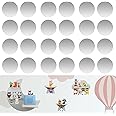 BufferABC Metal Plate for Magnetic Tonie Figure Shelf, 24pcs Stainless Steel Adhesive Base for Tonies - Decorate Children's Room with Tonie Figures