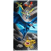 How to Train Your Dragon Toothless Kids Super Soft Cotton Bath/Pool/Beach Towel, 58 in x 28 in, (Offically Licensed Product) by Franco