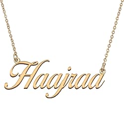 HUAN XUN Customized Custom Simple Any Name Necklace