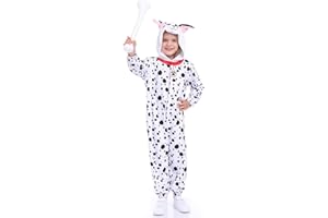 FUNIVALS Unisex Animal Costume Kids，Plush Hooded Animals Pajamas Child，Halloween Carnival Animal Kid Jumpsuit Boys & Girls