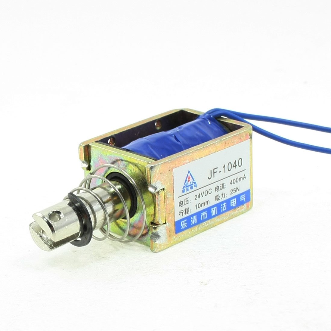 sourcingmap DC 24V 400mA Push Pull Type Open Frame Solenoid Electromagnet 10mm 25N 5.5LB