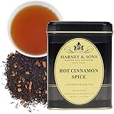 Harney & Sons Hot Cinnamon Spice, Loose Leaf Black tea, 4 Ounce tin