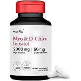 MISS PEP Myo-Inositol & D-Chiro Inositol Supplement for Women - Hormonal Balance, Menstrual Support & Ovarian Health - Ideal 40:1 Ratio - 120 Capsules
